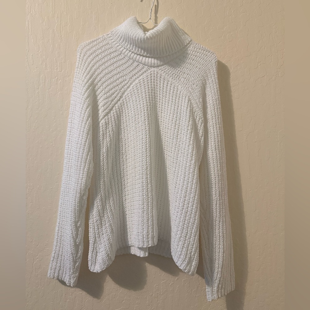 Cozy White Turtleneck Sweater